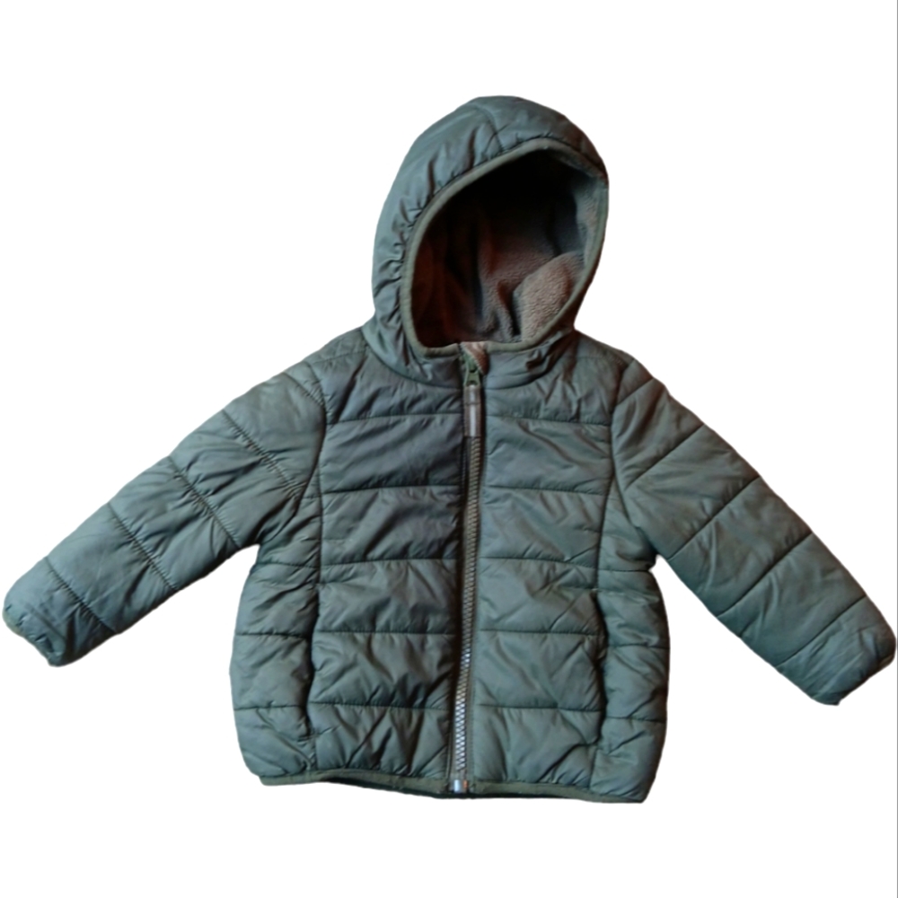 Cat & Jack 12 month Green puffer jacket